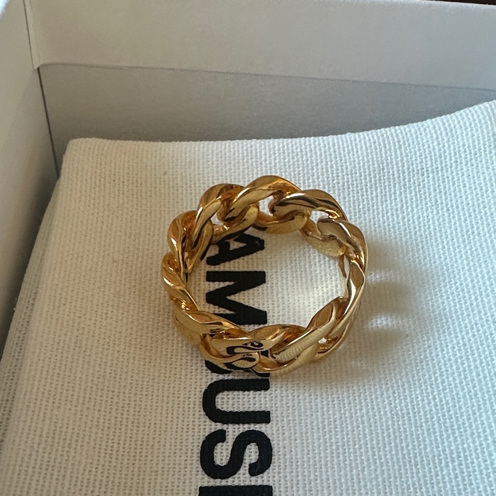 Ambush gold curb chain ring